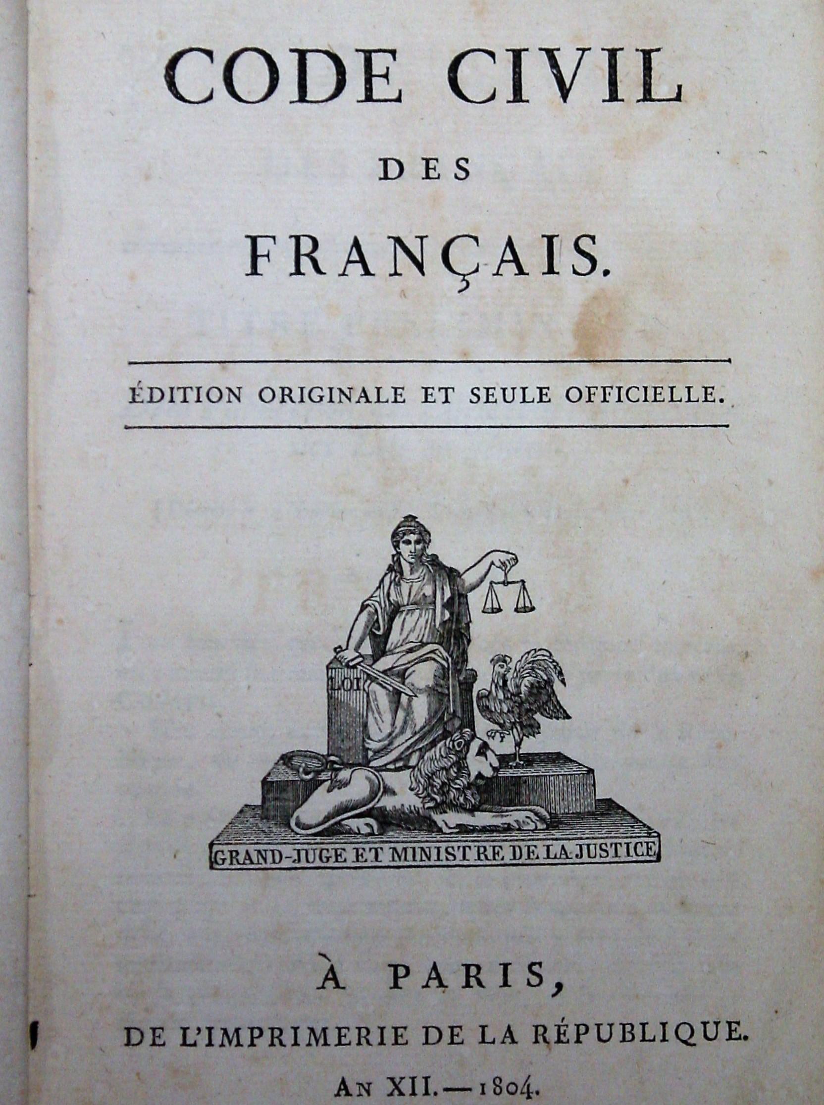 1804年の『フランス民法典』（ナポレオン法典） (3).JPG