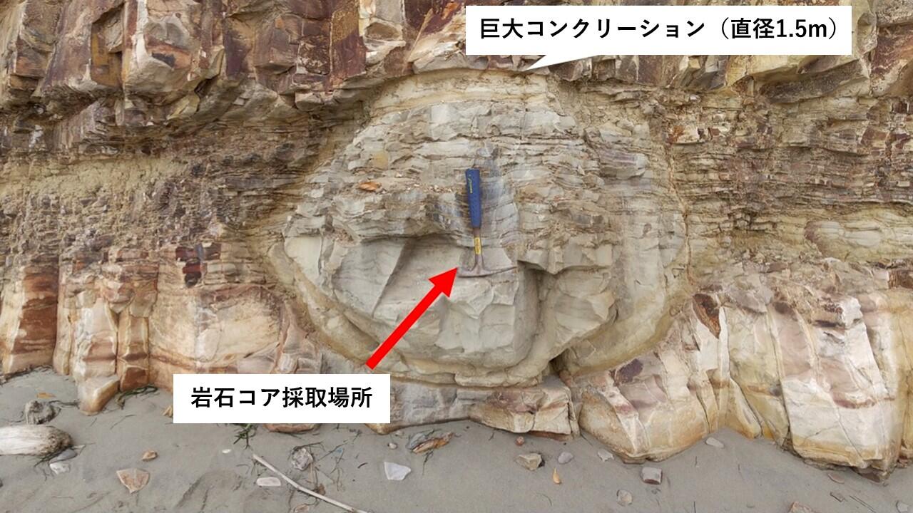 世界初】ラマン分析で巨大球状コンクリーションから約1000万年前の